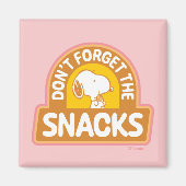 Erdnüsse | Snoopy Vergessen Sie nicht die Snacks Magnet (Vorne)