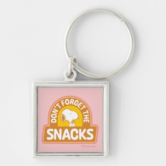 Erdnüsse | Snoopy Vergessen Sie nicht die Snacks Schlüsselanhänger (Vorne)