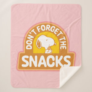 Erdnüsse   Snoopy Vergessen Sie nicht die Snacks Sherpadecke