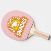 Erdnüsse | Snoopy Vergessen Sie nicht die Snacks Tischtennis Schläger (Seitenansicht)