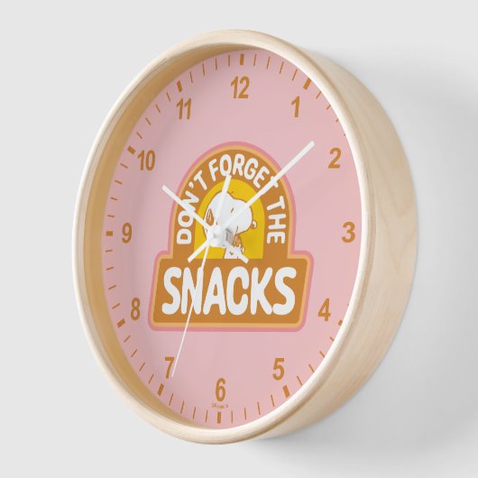 Erdnüsse | Snoopy Vergessen Sie nicht die Snacks Uhr (Winkel)