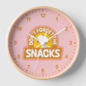Erdnüsse | Snoopy Vergessen Sie nicht die Snacks Uhr (Vorderseite)