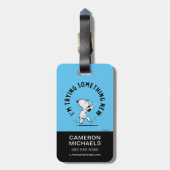 Erdnüsse | Snoopy versucht etwas Neues Gepäckanhänger (Rückseite vertikal)