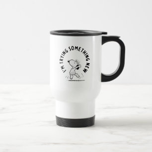 Erdnüsse   Snoopy versucht etwas Neues Reisebecher