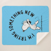 Erdnüsse | Snoopy versucht etwas Neues Sherpadecke (Vorderseite (Horizontal))