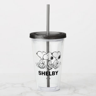Erdnüsse Snoopy Walking Tall Acryltrinkbecher