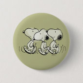 Erdnüsse | Snoopy Walking Tall Button (Vorderseite)