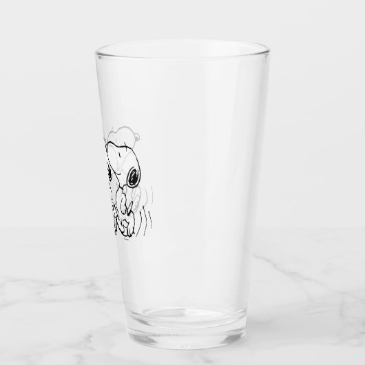 Erdnüsse | Snoopy Walking Tall Glas (Links)