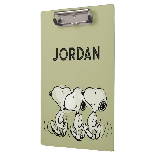 Erdnüsse | Snoopy Walking Tall Klemmbrett (Links)