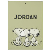 Erdnüsse | Snoopy Walking Tall Klemmbrett (Rückseite)