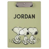 Erdnüsse | Snoopy Walking Tall Klemmbrett (Vorderseite)