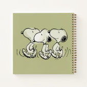 Erdnüsse | Snoopy Walking Tall Notizblock (Rückseite)