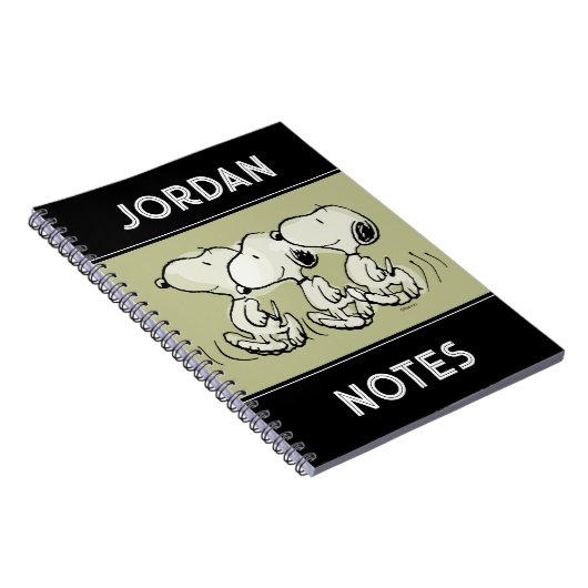 Erdnüsse | Snoopy Walking Tall Notizblock (Rechte Seite)