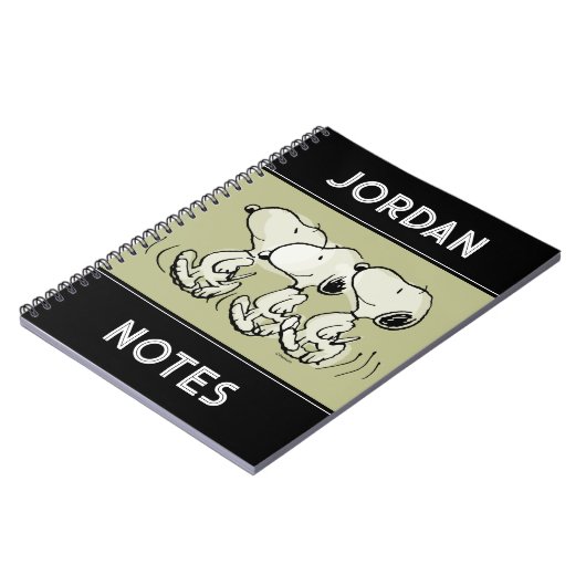 Erdnüsse | Snoopy Walking Tall Notizblock (Linke Seite)