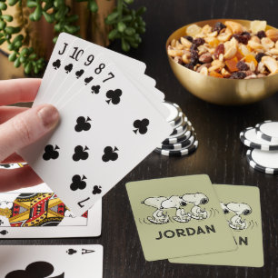 Erdnüsse Snoopy Walking Tall Playing Cards Spielkarten