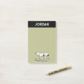 Erdnüsse | Snoopy Walking Tall Post-it Klebezettel (Auf Schreibtisch)