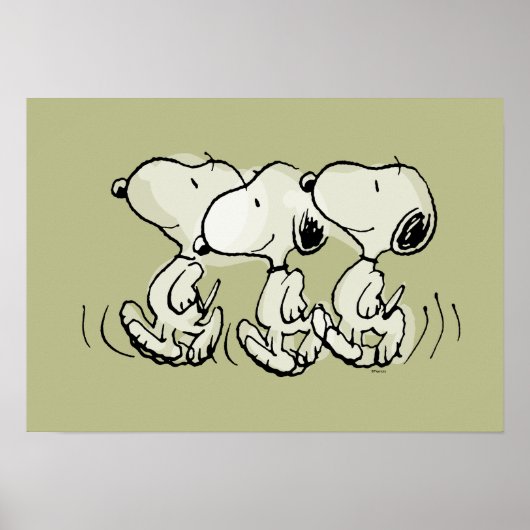 Erdnüsse | Snoopy Walking Tall Poster (Vorne)