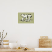 Erdnüsse | Snoopy Walking Tall Poster (Küche)