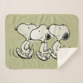 Erdnüsse | Snoopy Walking Tall Sherpadecke (Vorderseite (Horizontal))