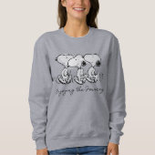 Erdnüsse | Snoopy Walking Tall Sweatshirt (Vorderseite)