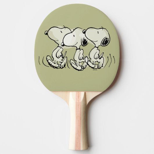 Erdnüsse | Snoopy Walking Tall Tischtennis Schläger (Vorderseite)