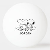 Erdnüsse | Snoopy Walking Tall Tischtennisball (Vorderseite)