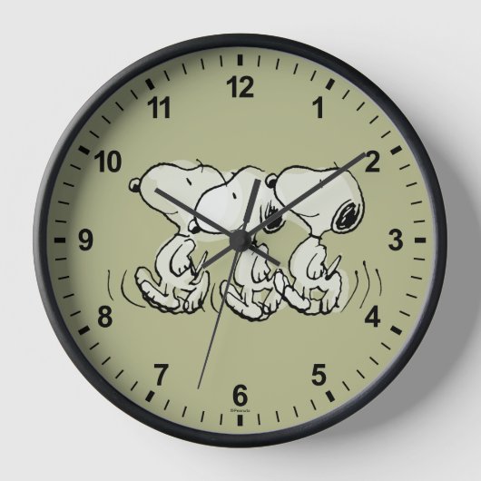 Erdnüsse | Snoopy Walking Tall Uhr (Vorderseite)