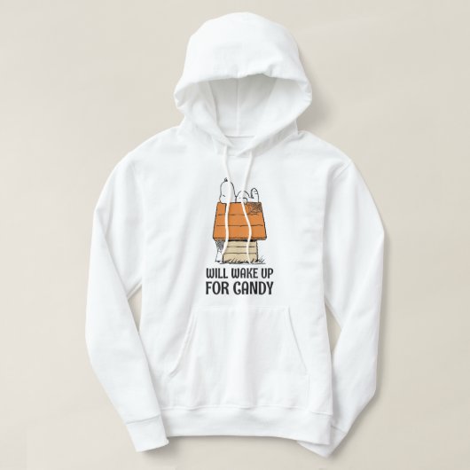 Erdnüsse | Snoopy Wecke auf Süßigkeiten Hoodie (Design vorne)