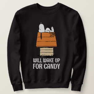Erdnüsse Snoopy Wecke auf Süßigkeiten Sweatshirt
