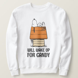 Erdnüsse Snoopy Wecke auf Süßigkeiten Sweatshirt