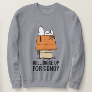 Erdnüsse Snoopy Wecke auf Süßigkeiten Sweatshirt
