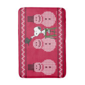 Erdnüsse | Snoopy Weihnachten Pullover Snowman Badematte (Vorderseite Vertikal)