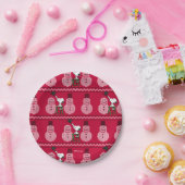 Erdnüsse | Snoopy Weihnachten Pullover Snowman Pappteller (Party)