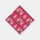 Erdnüsse | Snoopy Weihnachten Pullover Snowman Serviette (Ecke)