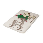 Erdnüsse | Snoopy Weihnachtsbaum Badematte (Schrägansicht)