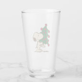 Erdnüsse | Snoopy Weihnachtsbaum Glas (Rückseite)