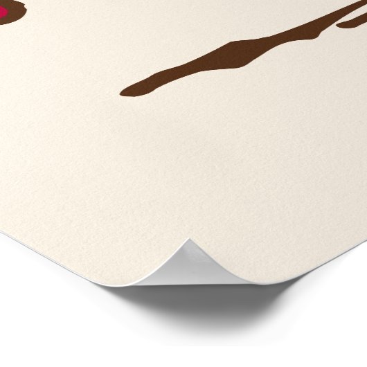 Erdnüsse | Snoopy Weihnachtsbaum Poster (Ecke)