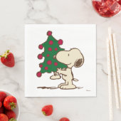 Erdnüsse | Snoopy Weihnachtsbaum Serviette (Beispiel)
