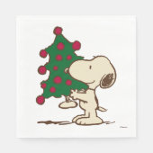 Erdnüsse | Snoopy Weihnachtsbaum Serviette (Vorderseite)