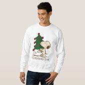 Erdnüsse | Snoopy Weihnachtsbaum Sweatshirt (Vorne ganz)