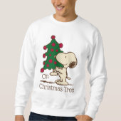 Erdnüsse | Snoopy Weihnachtsbaum Sweatshirt (Vorderseite)