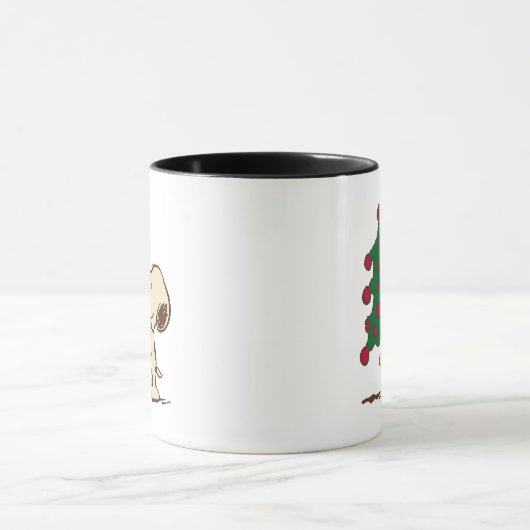 Erdnüsse | Snoopy Weihnachtsbaum Tasse (Zentrum)