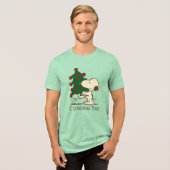 Erdnüsse | Snoopy Weihnachtsbaum Tri-Blend Shirt (Vorderseite voll)