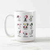 Erdnüsse | Snoopy Weihnachtsfeiertage Moods Kaffeetasse (Links)