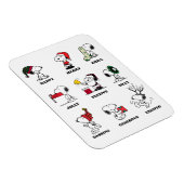 Erdnüsse | Snoopy Weihnachtsfeiertage Moods Magnet (Rechte Seite)