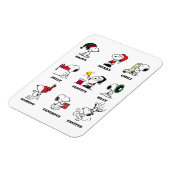 Erdnüsse | Snoopy Weihnachtsfeiertage Moods Magnet (Linke Seite)