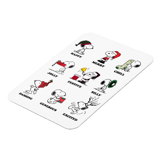 Erdnüsse | Snoopy Weihnachtsfeiertage Moods Magnet (Linke Seite)
