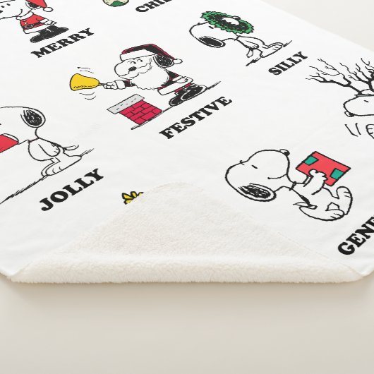 Erdnüsse | Snoopy Weihnachtsfeiertage Moods Sherpadecke (3/4)