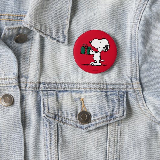 Erdnüsse | Snoopy Weihnachtsgeschenk Button (Beispiel)