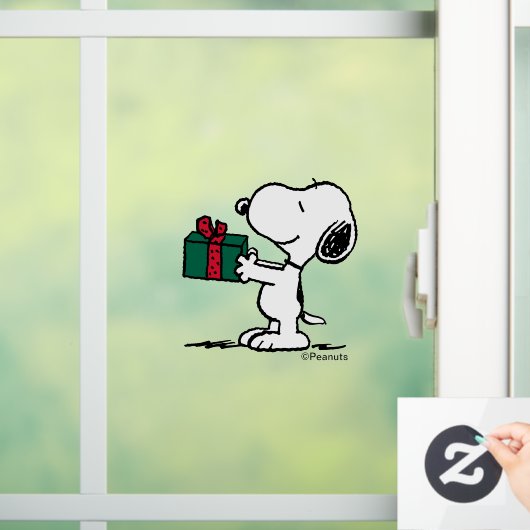 Erdnüsse | Snoopy Weihnachtsgeschenk Fensteraufkleber (Zuhause)